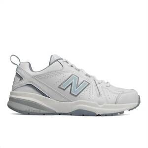 NEW NEW BALANCE women's training 608v5 sneaker in white/light blue